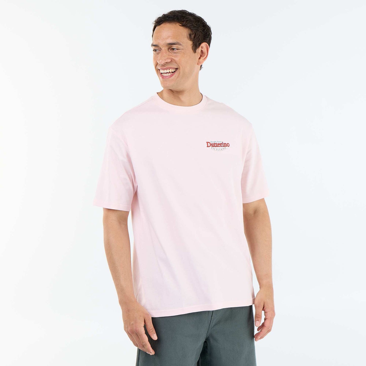 T-shirt à manches courtes avec imprimés et broderies recto/verso ROSE