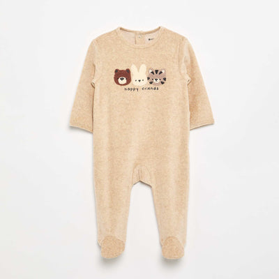 Dors bien en velours BEIGE