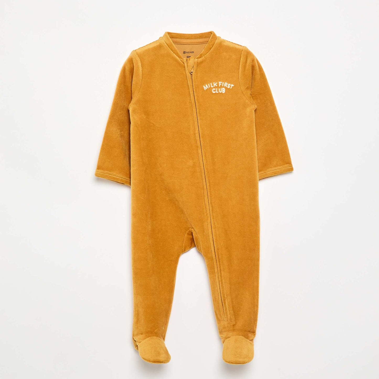Pyjama dors bien en velours JAUNE