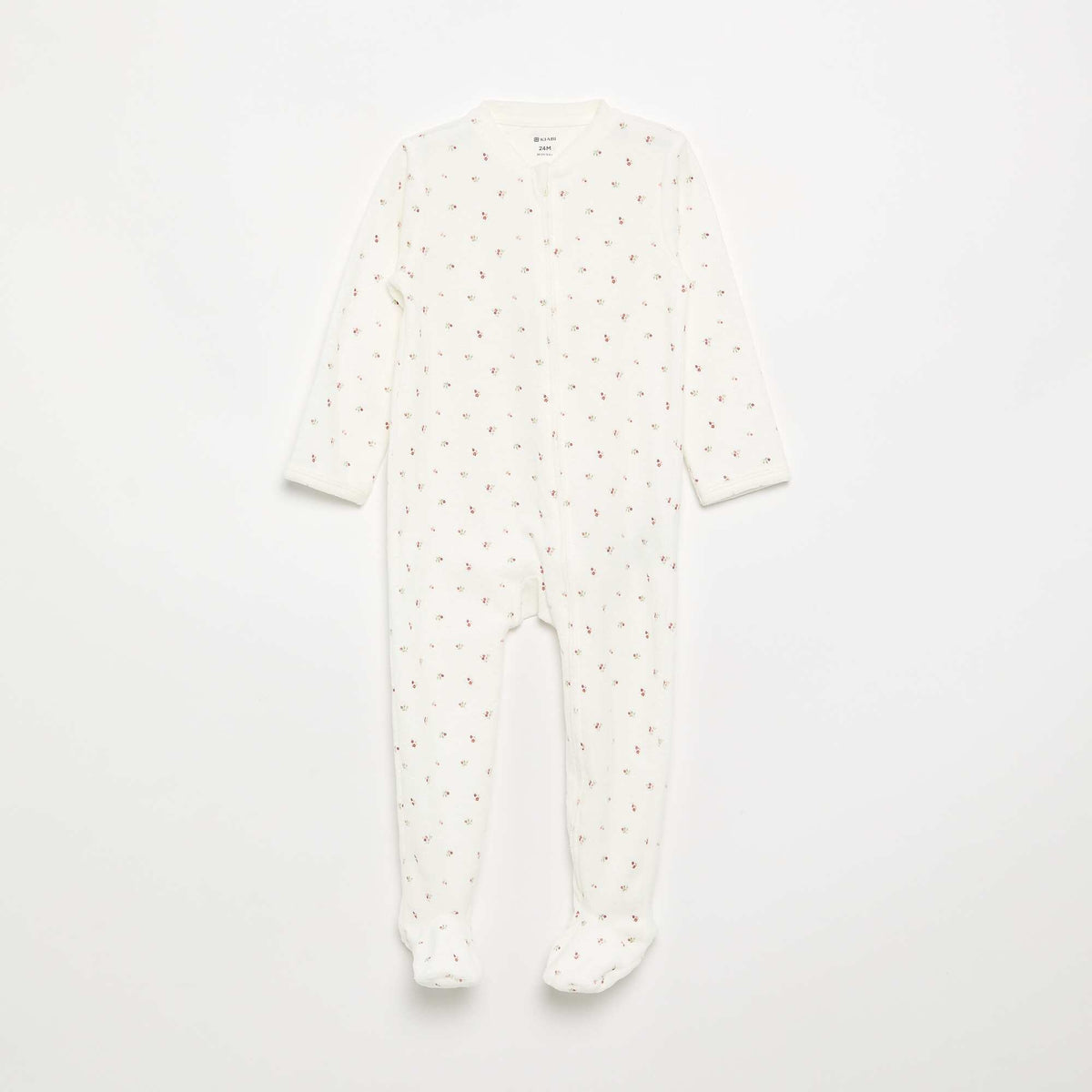 Pyjama dors bien en velours BLANC