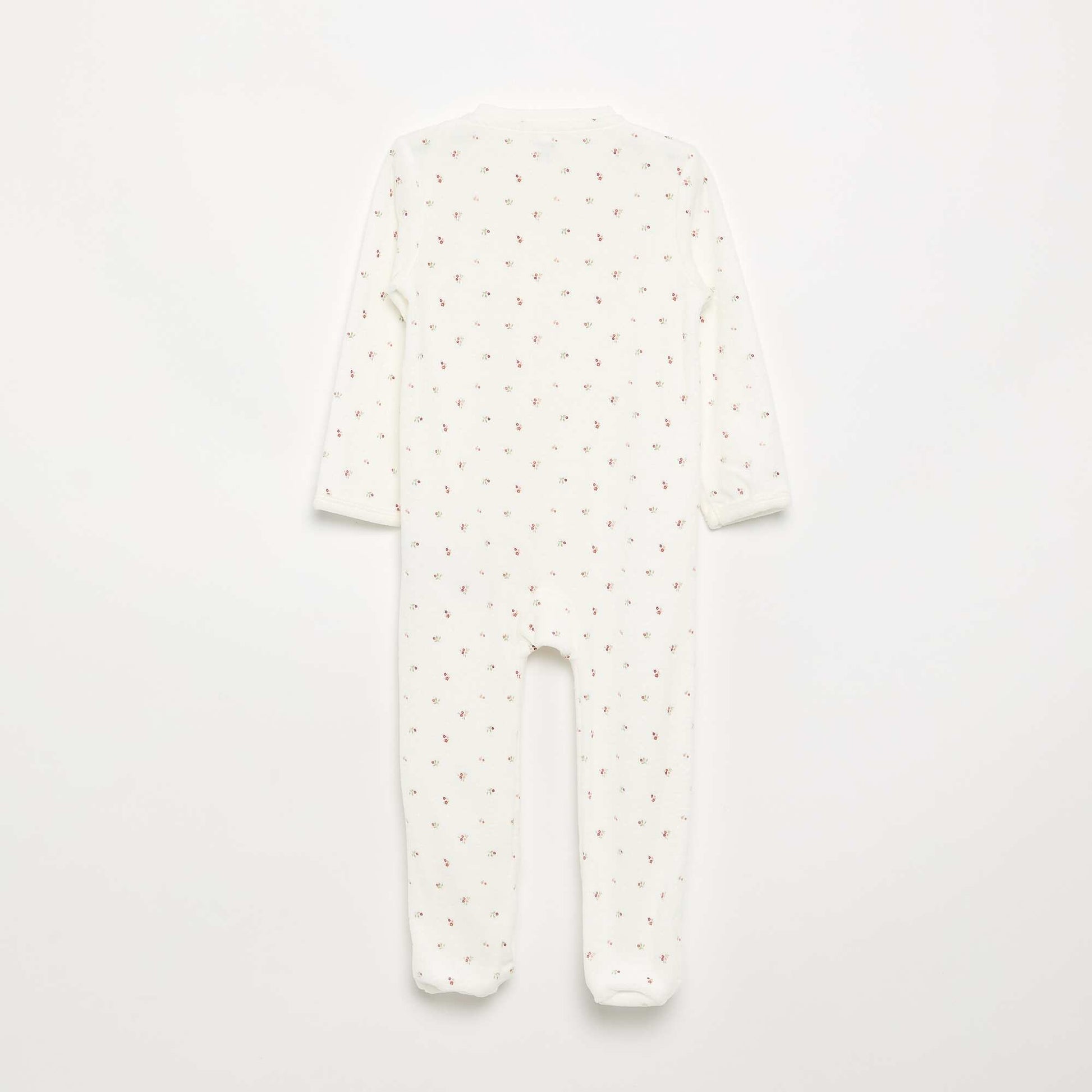 Pyjama dors bien en velours BLANC
