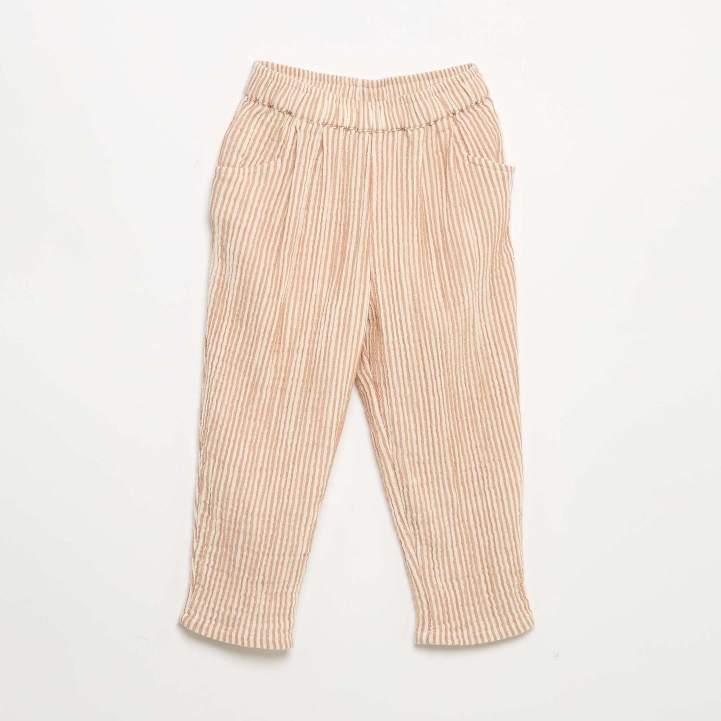 Pantalon en gaze de coton MARRON