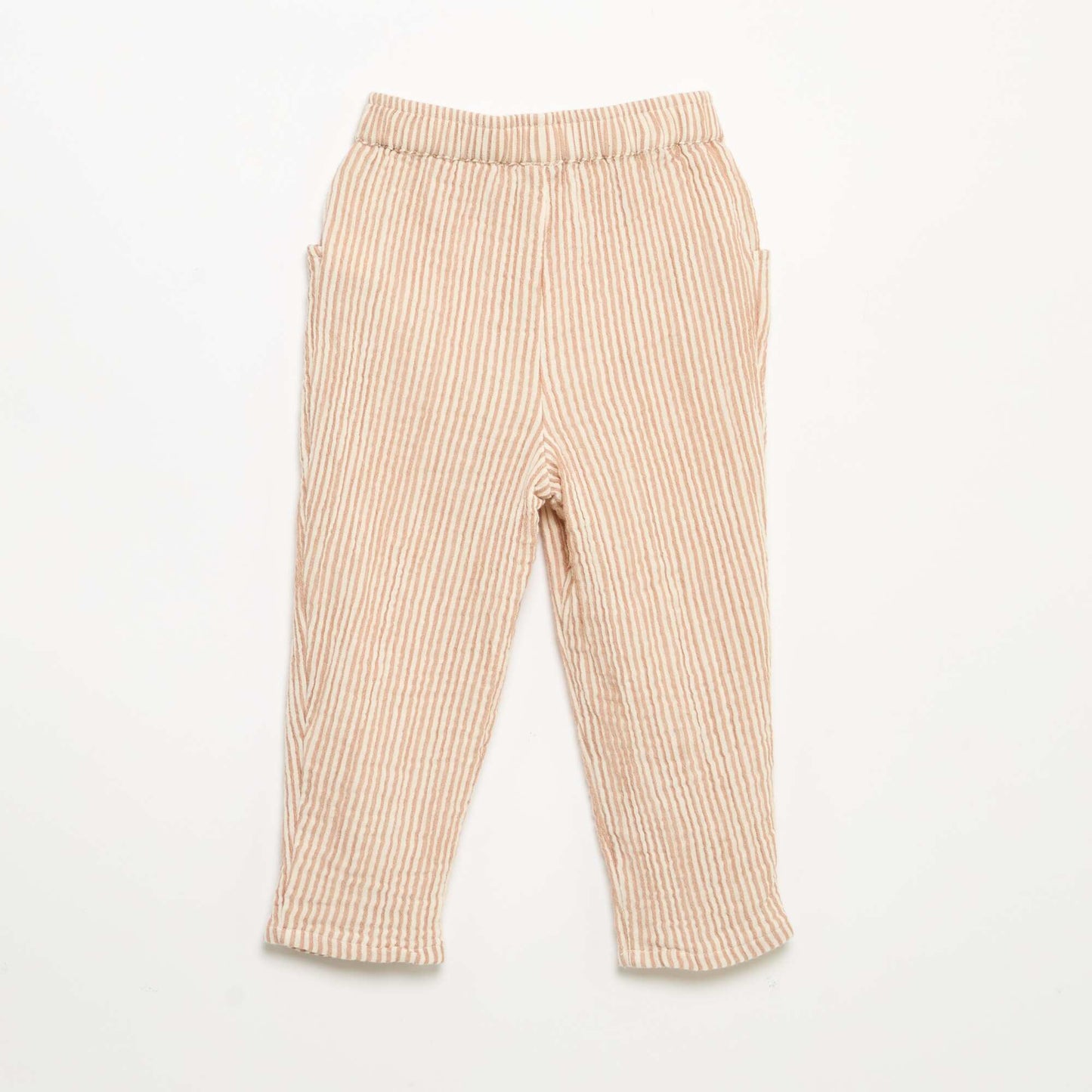 Pantalon en gaze de coton MARRON