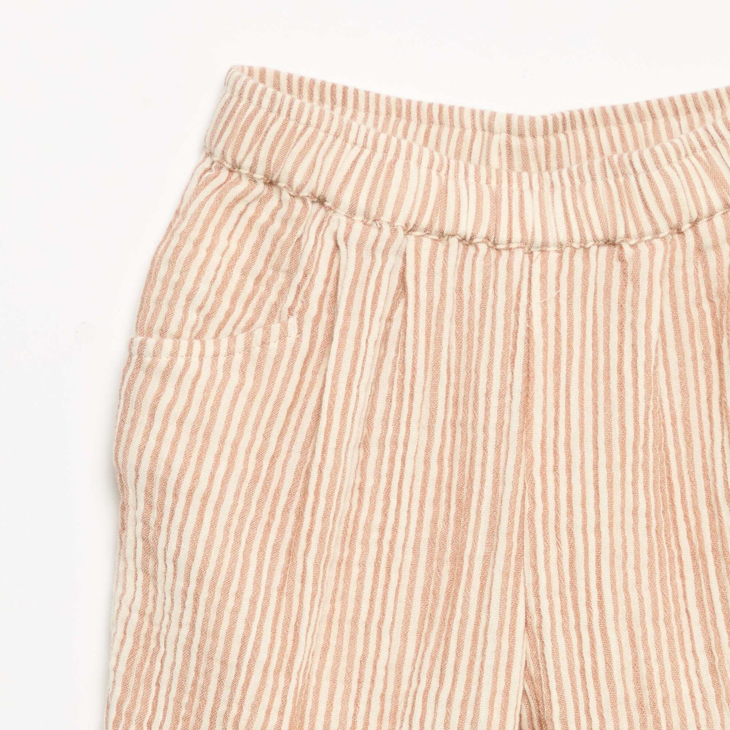 Pantalon en gaze de coton MARRON