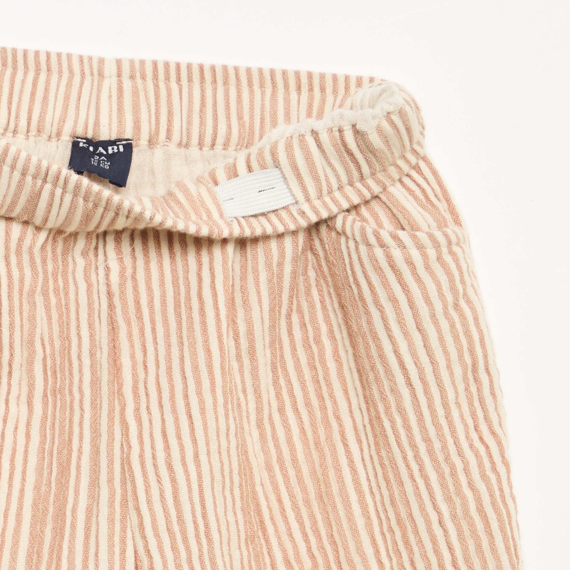 Pantalon en gaze de coton MARRON
