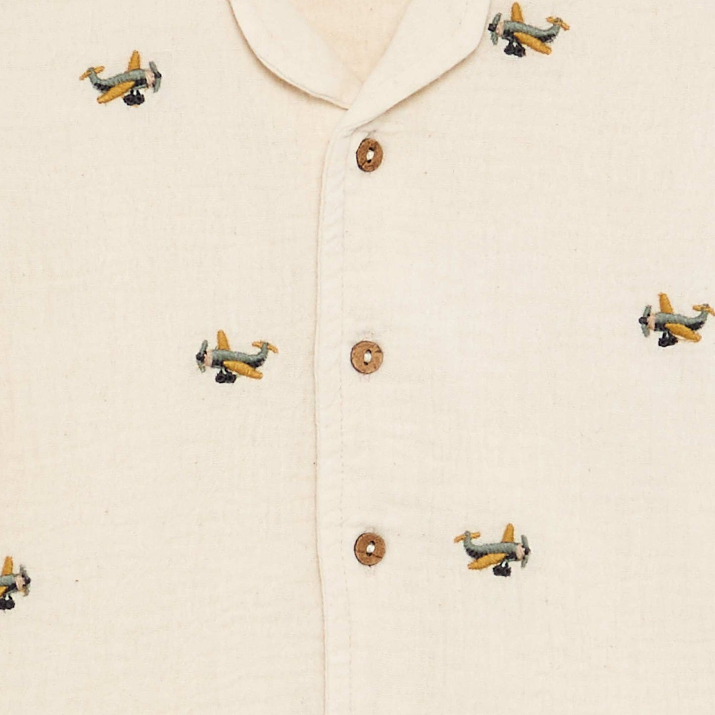 Blouse brodée en gaze de coton BLANC