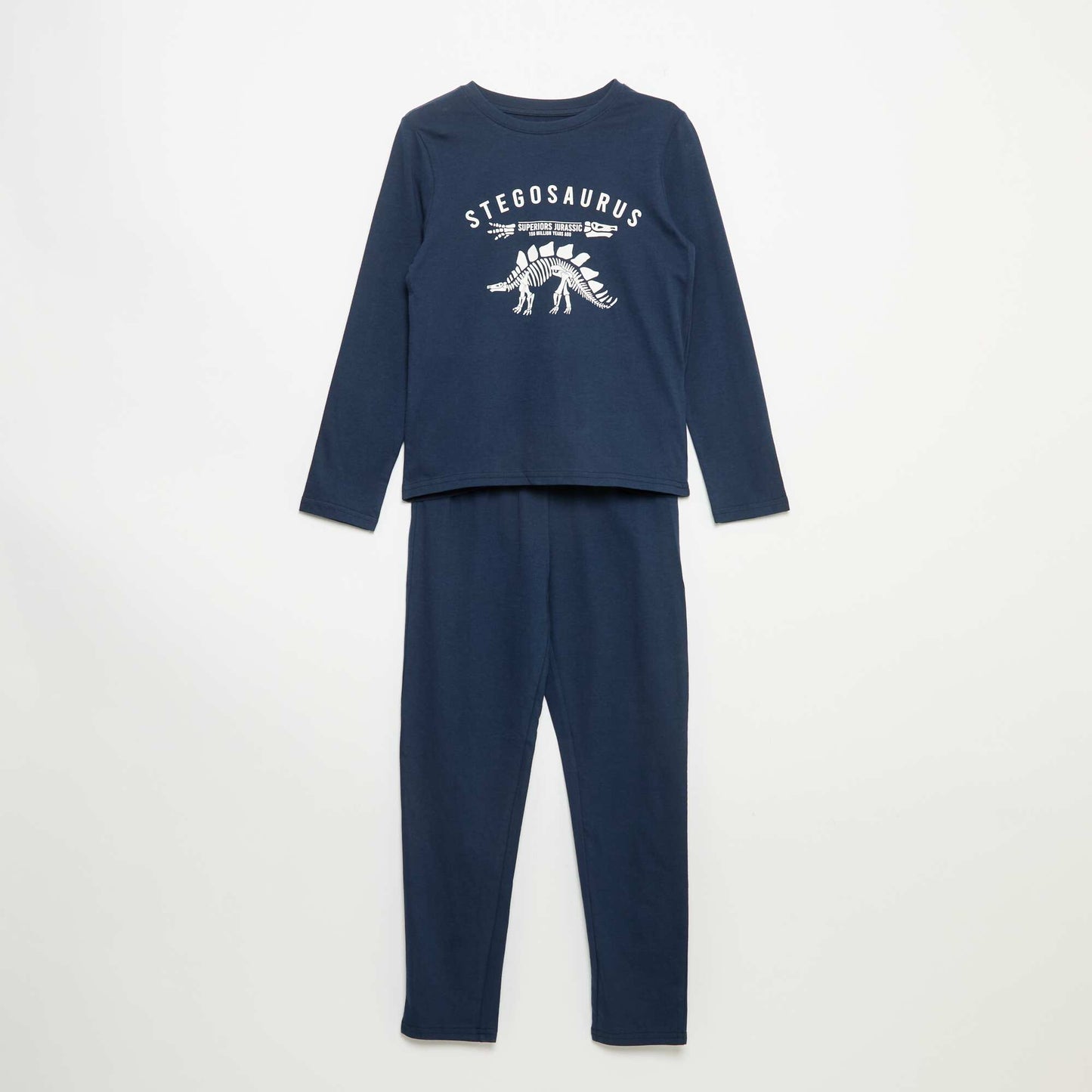 Pyjama 2 pièces - T-shirt à manches longues + pantalon BLEU
