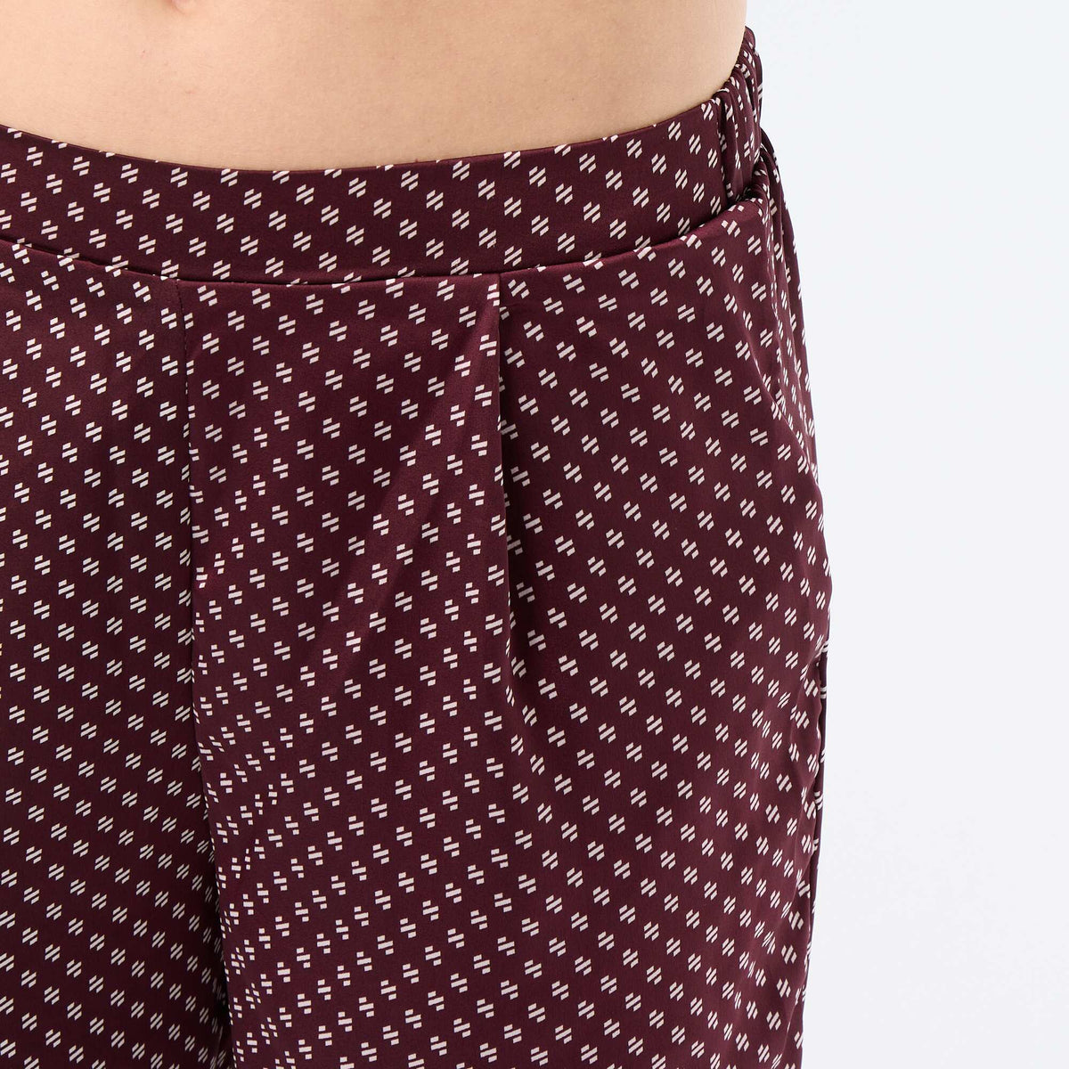 Pyjama imprimé en maille légère ROUGE