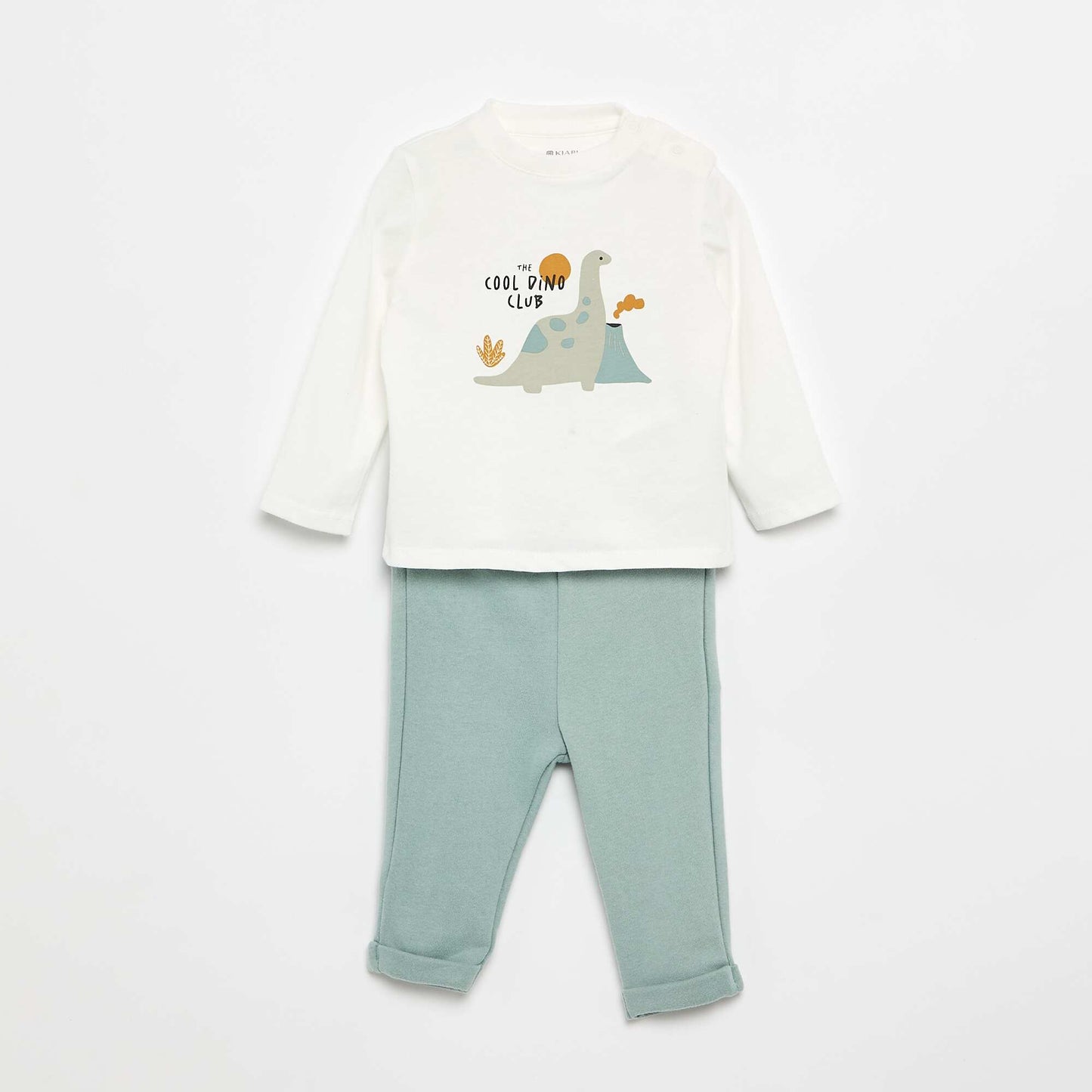 Ensemble T-shirt + pantalon de jogging - 2 pièces BLANC