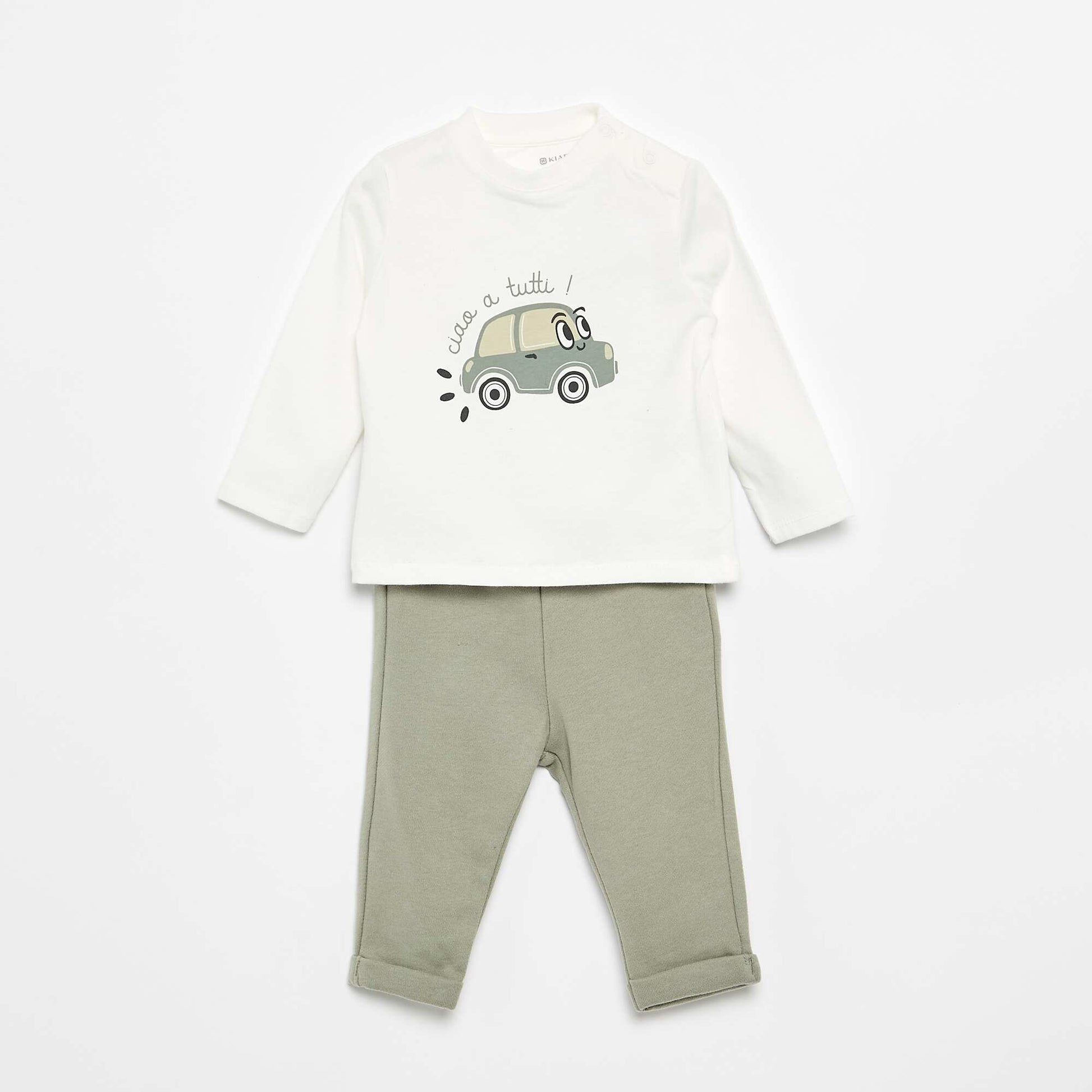 Ensemble T-shirt + pantalon de jogging - 2 pièces VERT