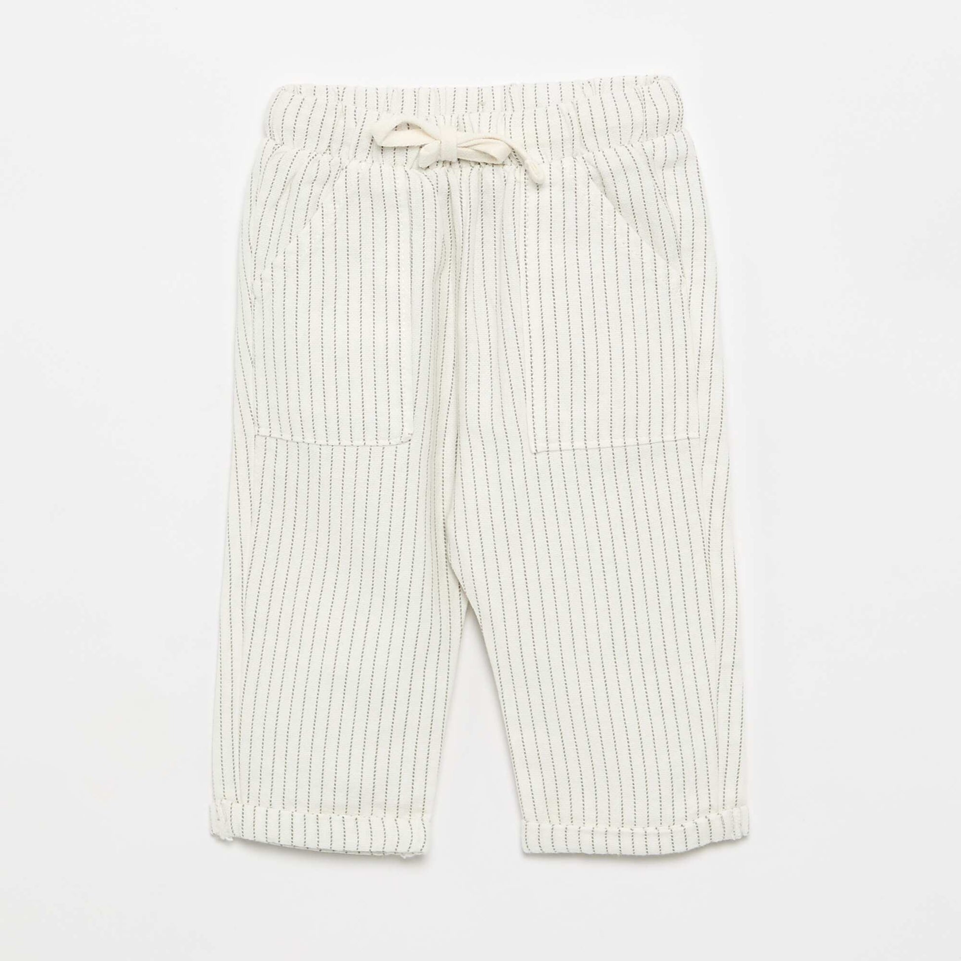 Ensemble t-shirt mao + pantalon - 2 pièces BLANC
