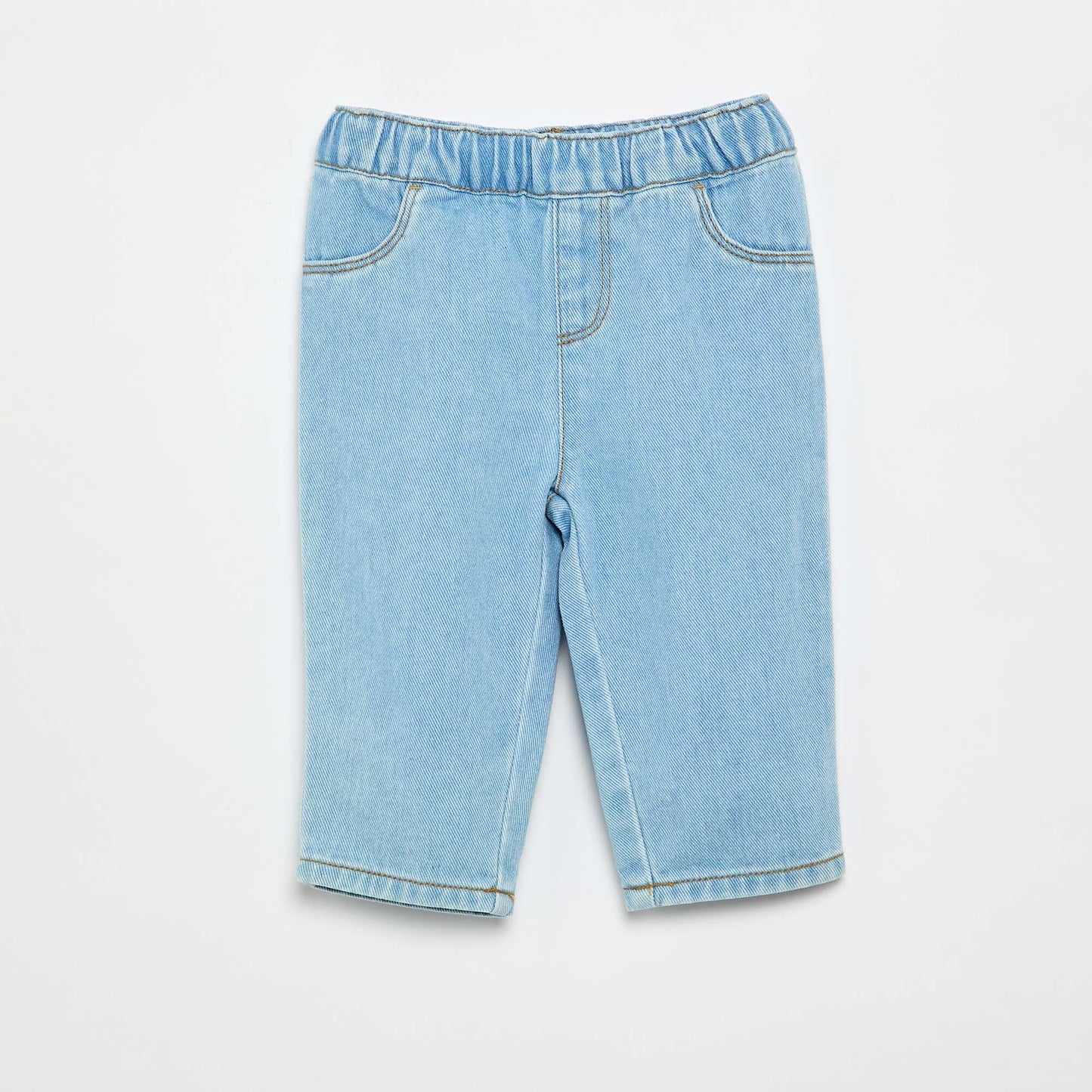Ensemble t-shirt + pantalon denim - 2 pièces BLANC
