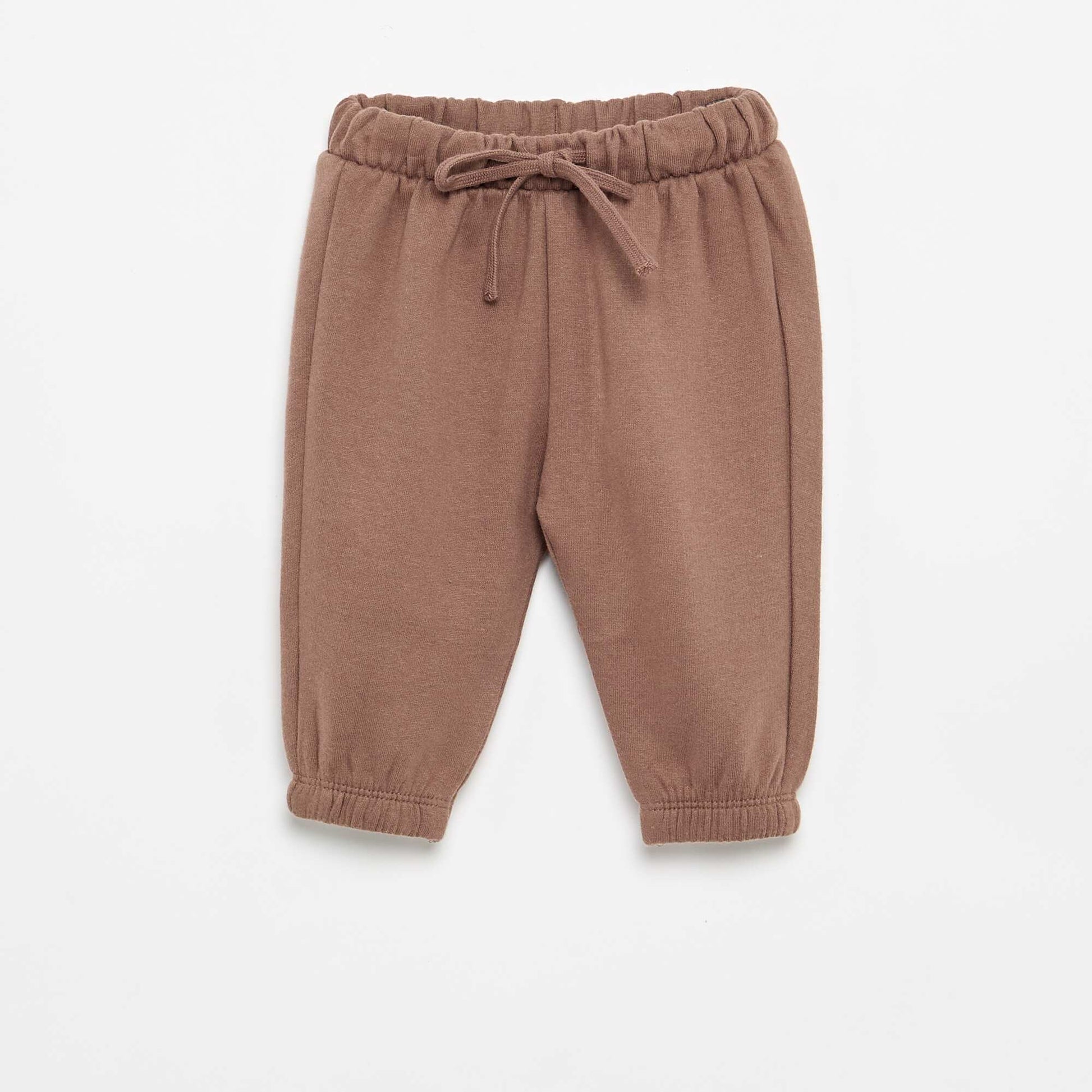 Pantalon de jogging en polaire MARRON