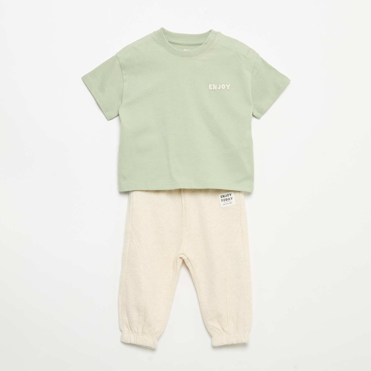 Ensemble T-shirt + pantalon de jogging VERT