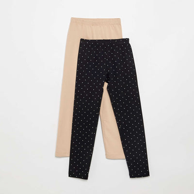Lot de 2 leggings longs NOIR