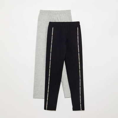 Lot de 2 leggings longs NOIR
