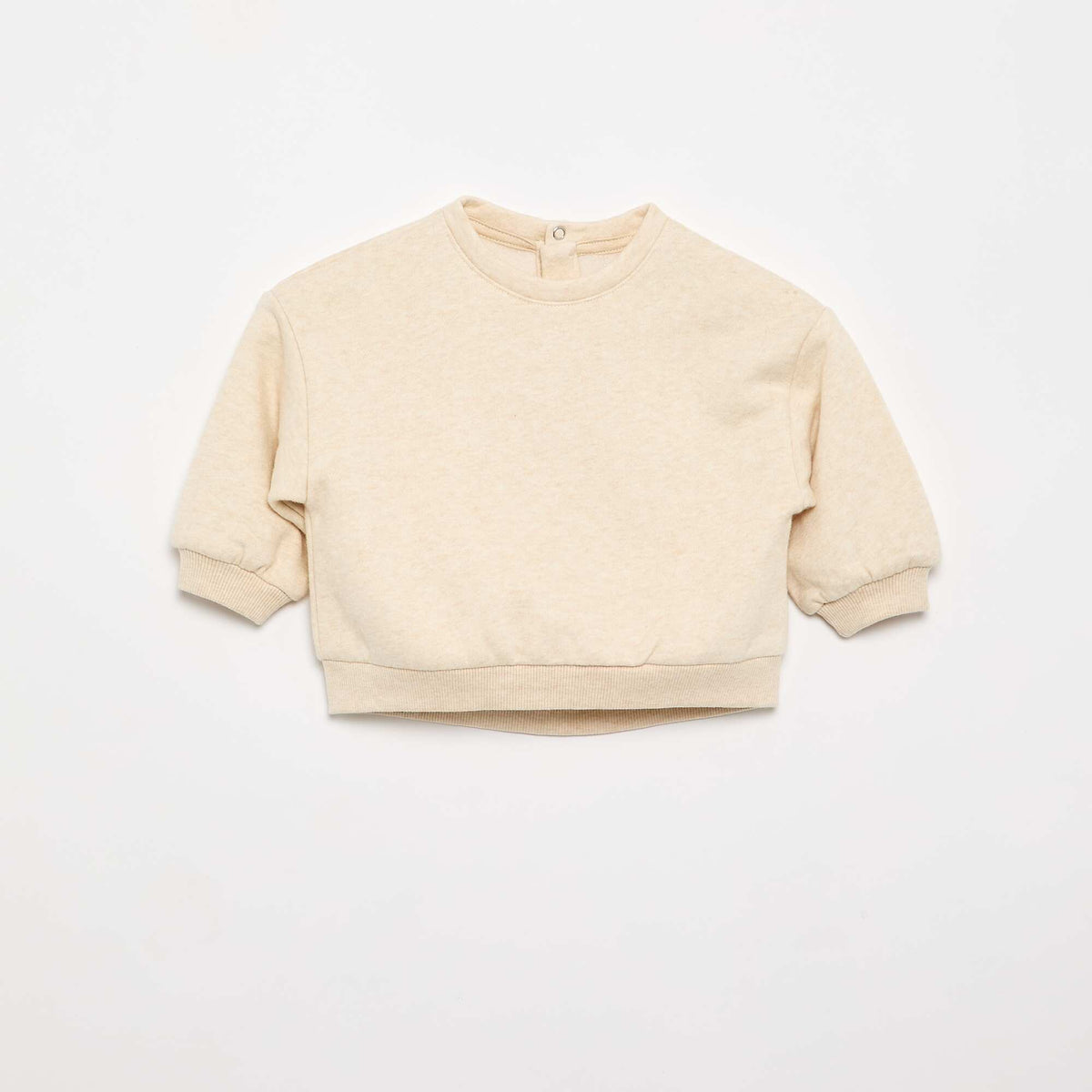 Lot de 2 sweats en molleton BEIGE