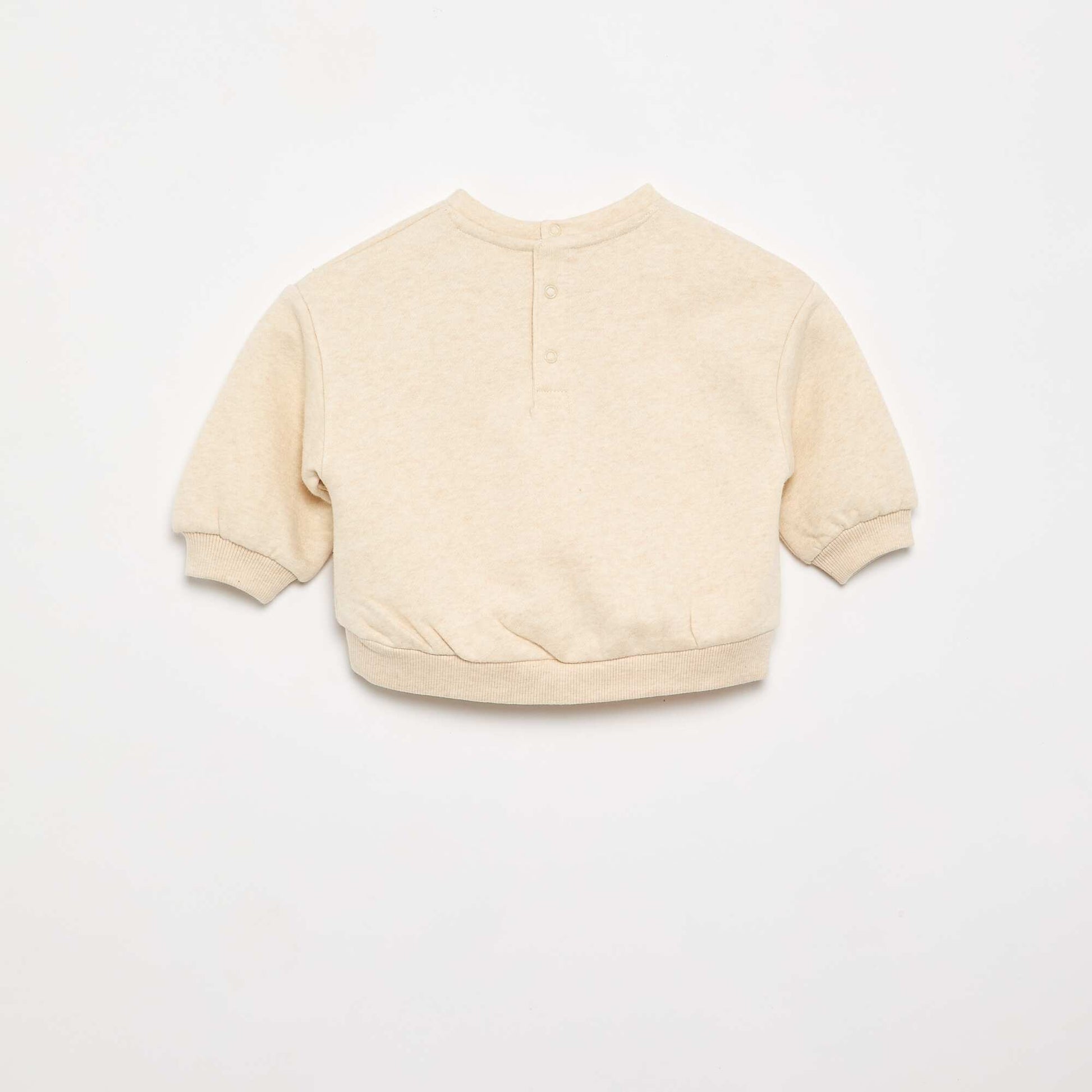 Lot de 2 sweats en molleton BEIGE