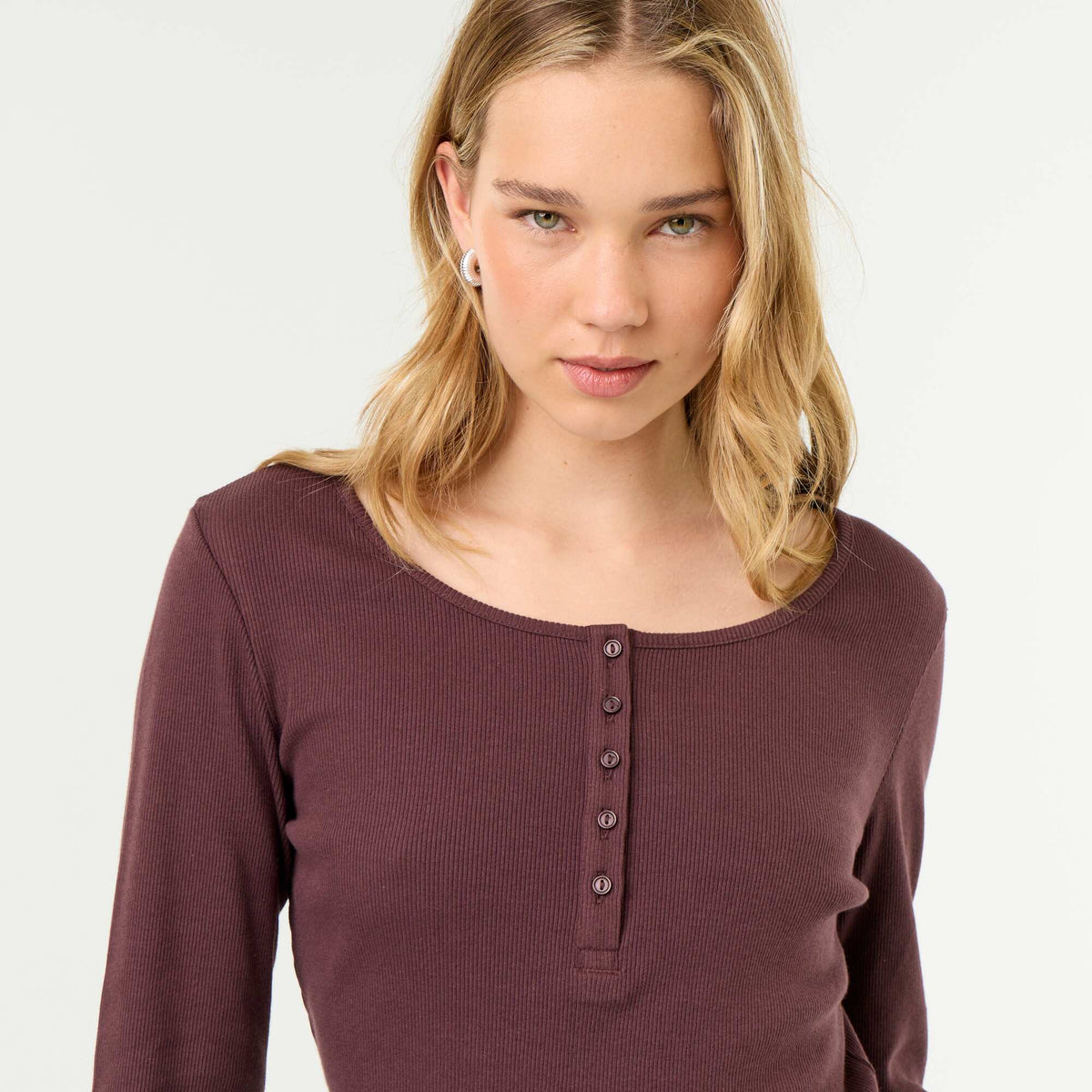 T-shirt de pyjama en maille côtelée VIOLET