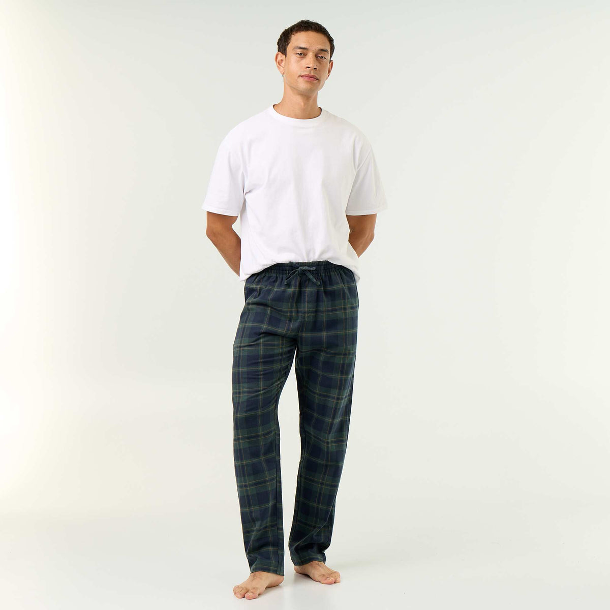 Pantalon de pyjama avec 2 poches VERT