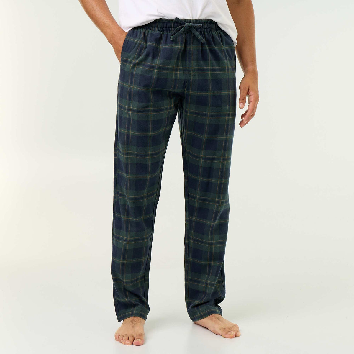 Pantalon de pyjama avec 2 poches VERT