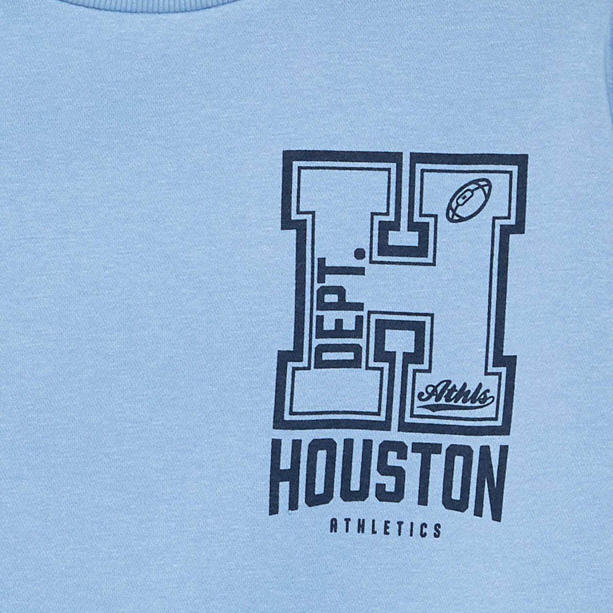 Sweat forme loose en molleton BLEU
