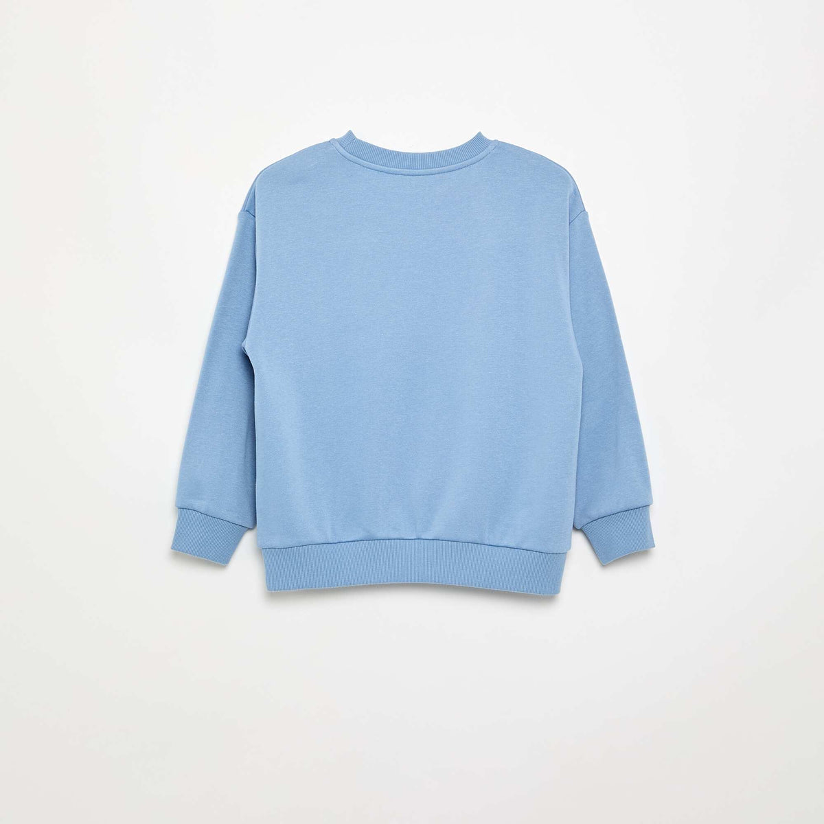 Sweat forme loose en molleton BLEU