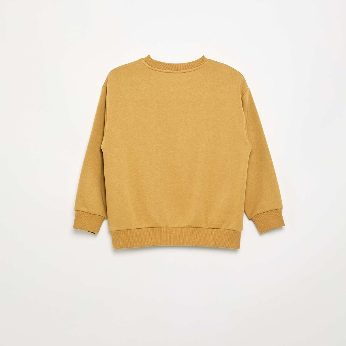 Sweat forme loose en molleton JAUNE MOUTARDE