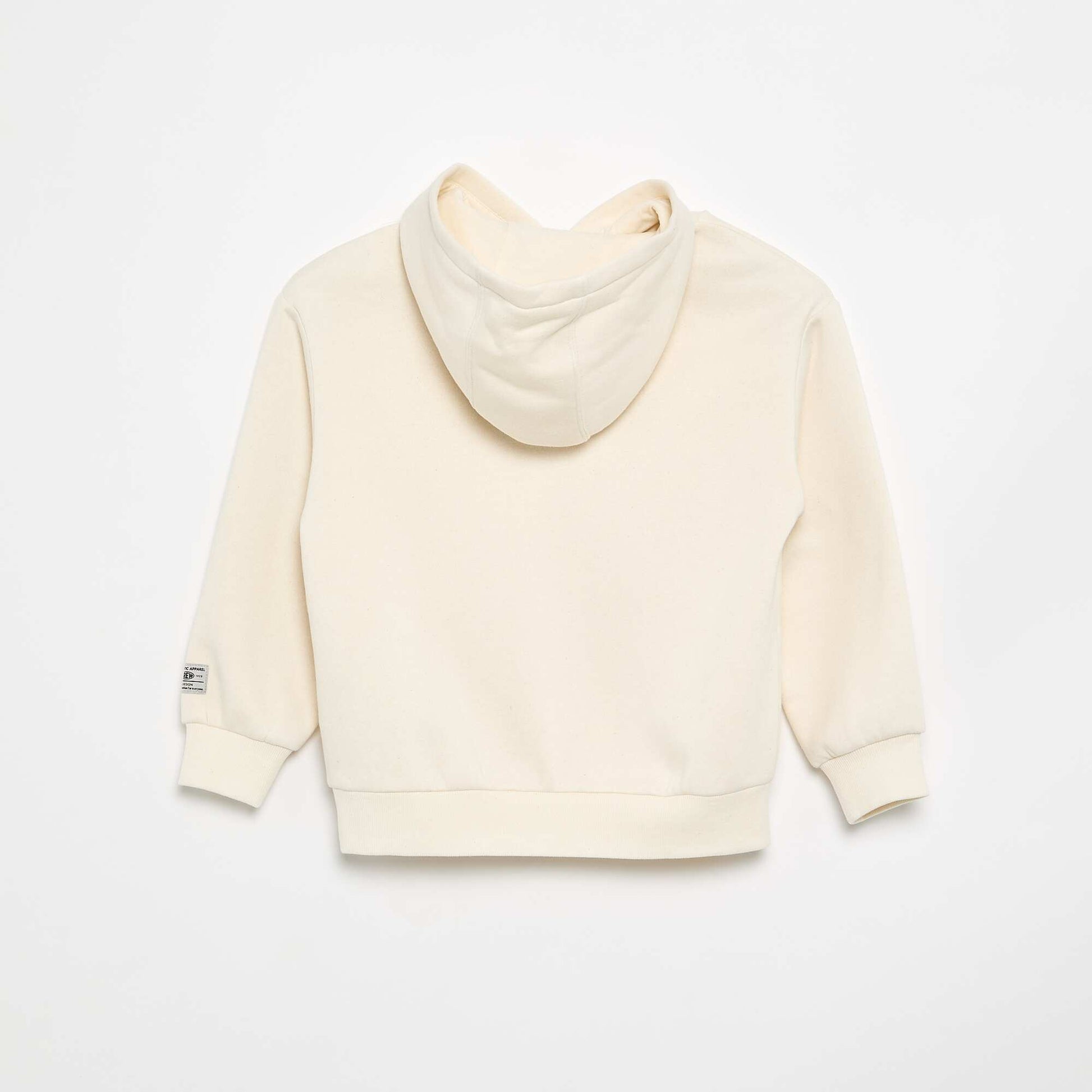 Sweat à capuche imprimé BLANC