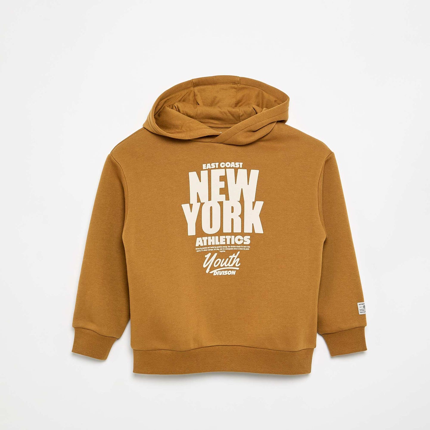 Sweat à capuche imprimé JAUNE