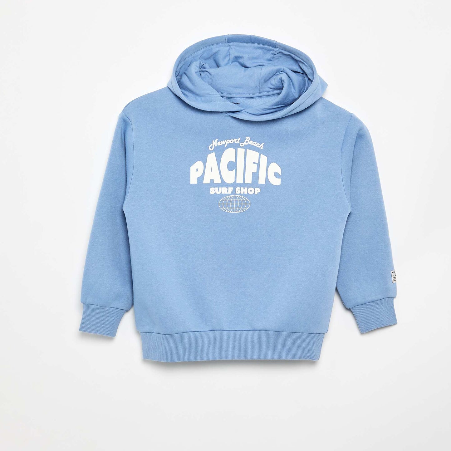 Sweat à capuche imprimé BLEU