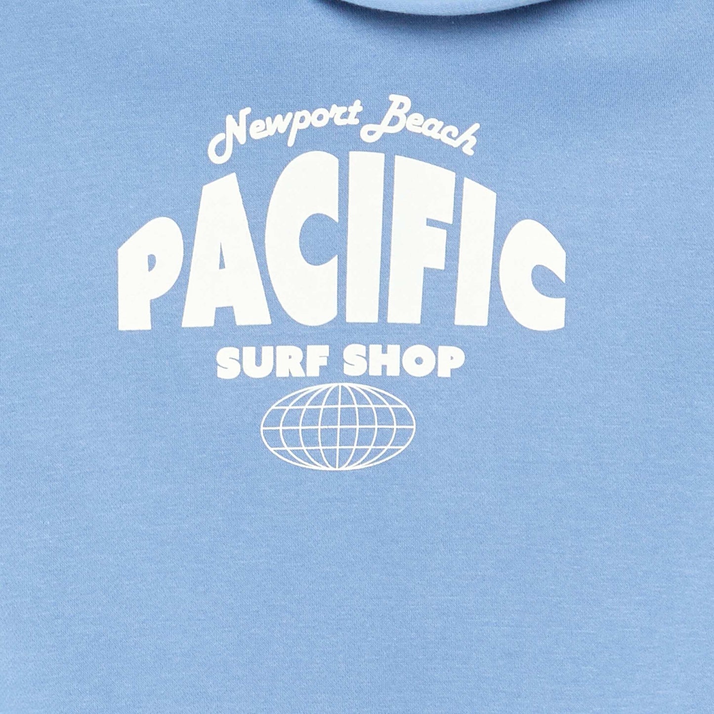 Sweat à capuche imprimé BLEU