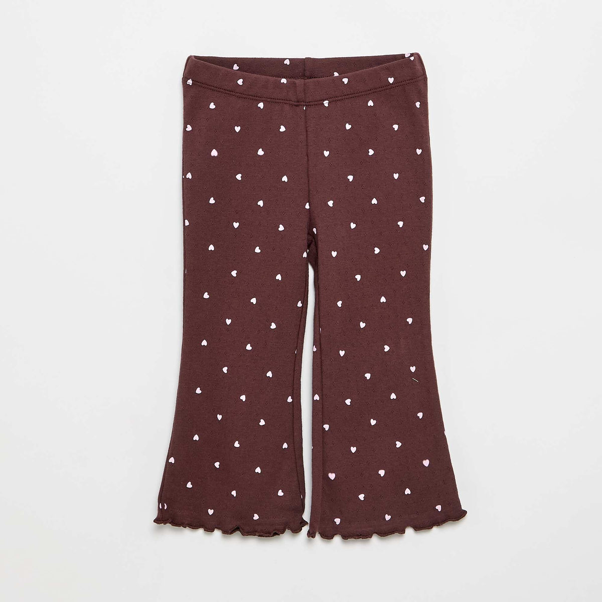 T-shirt en maille pointelle + pantalon - 2 pièces MARRON
