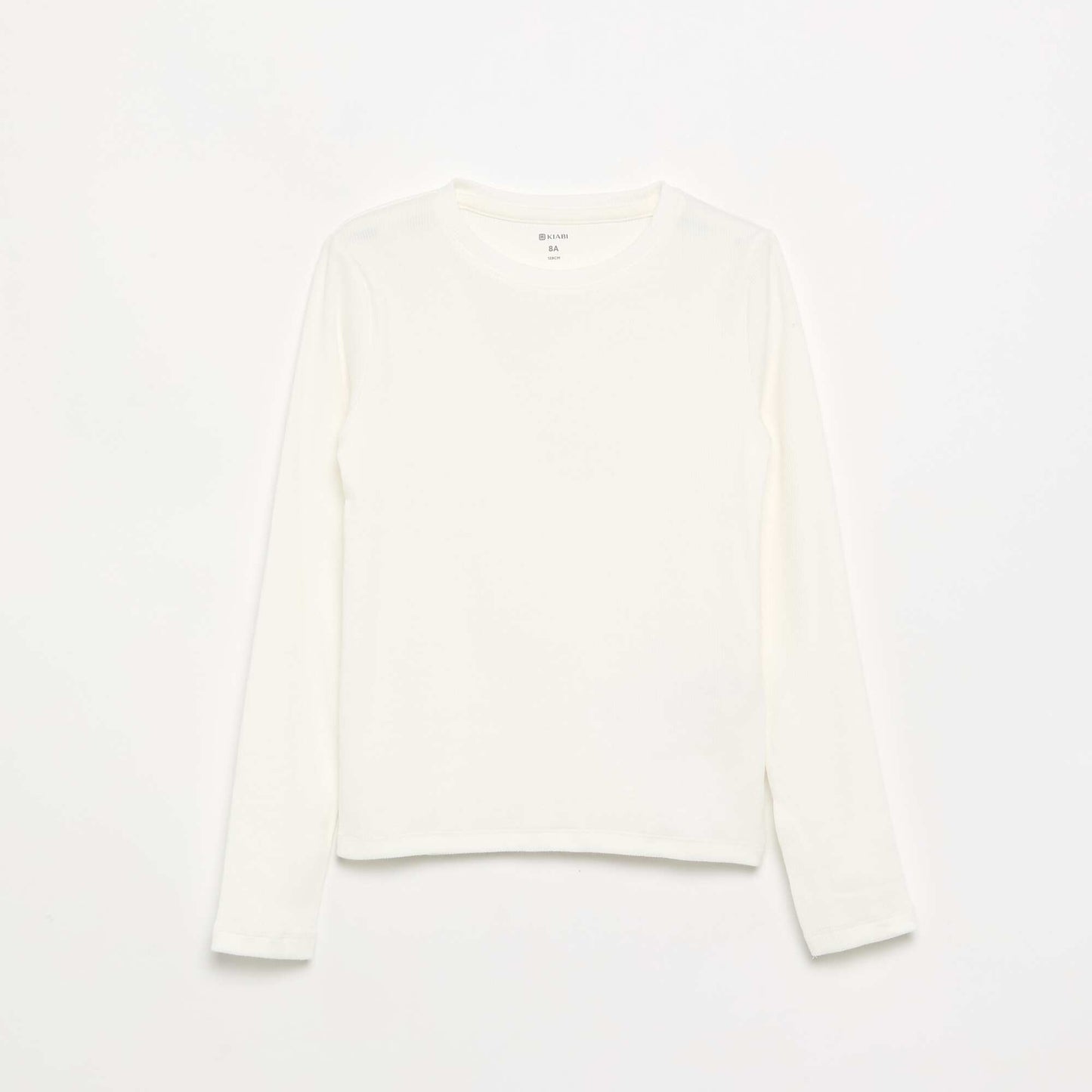 Tee-shirt basique en rib BLANC