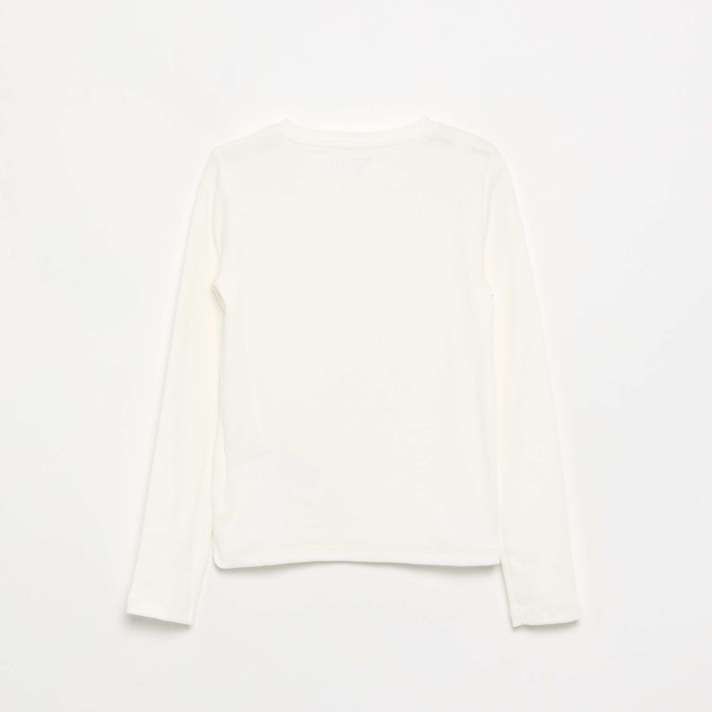 Tee-shirt basique en rib BLANC