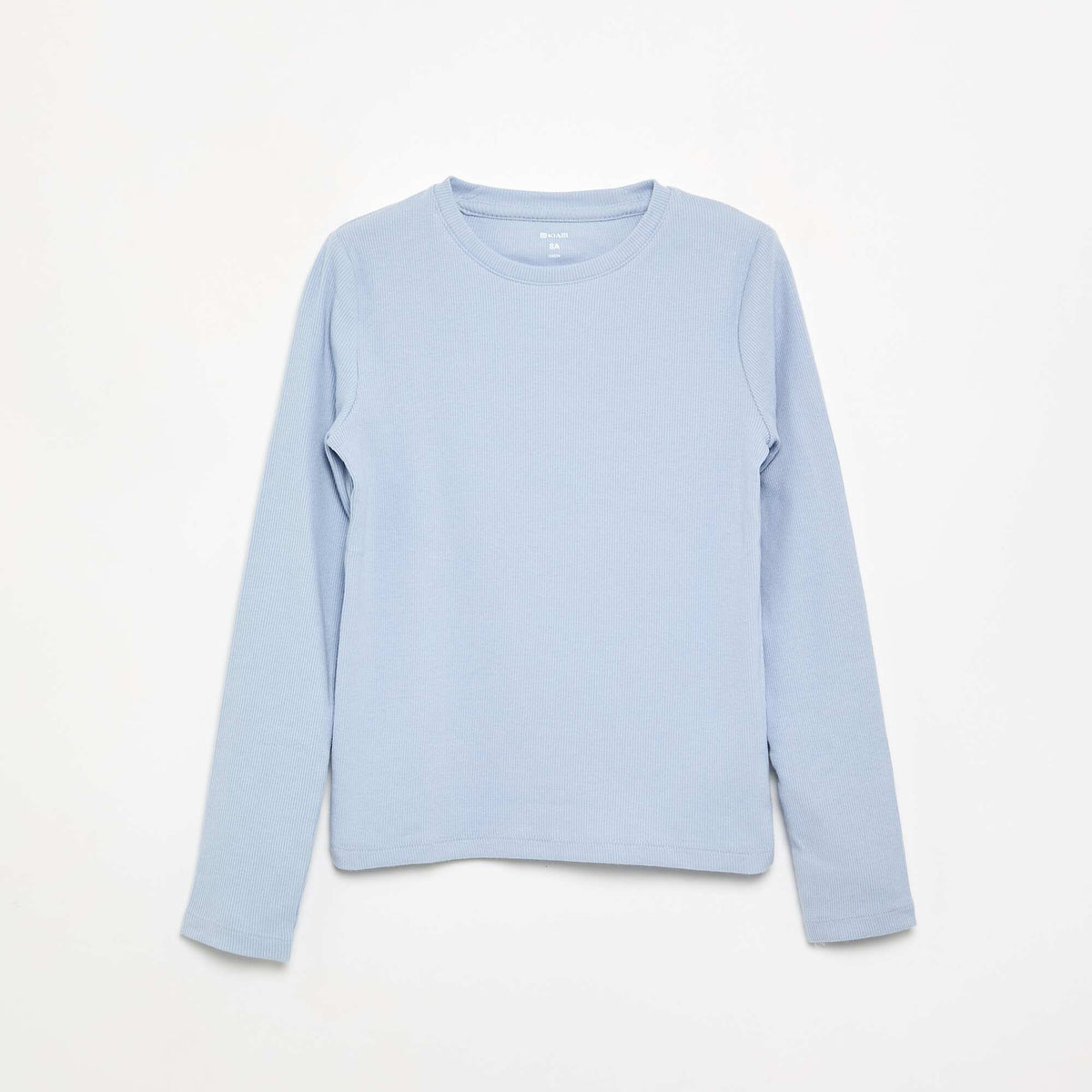 Tee-shirt basique en rib BLEU
