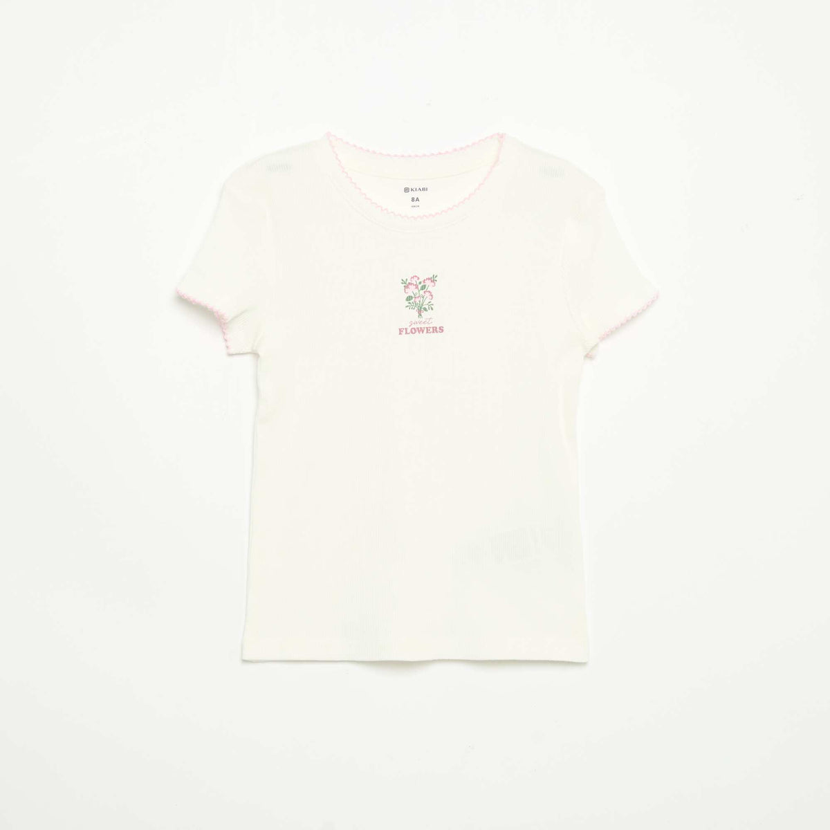 Pyjama 2 pièces - T-shirt à manches courtes + pantalon rayé ROSE