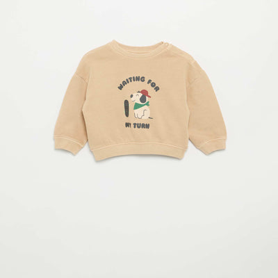 Sweat en French Terry BEIGE