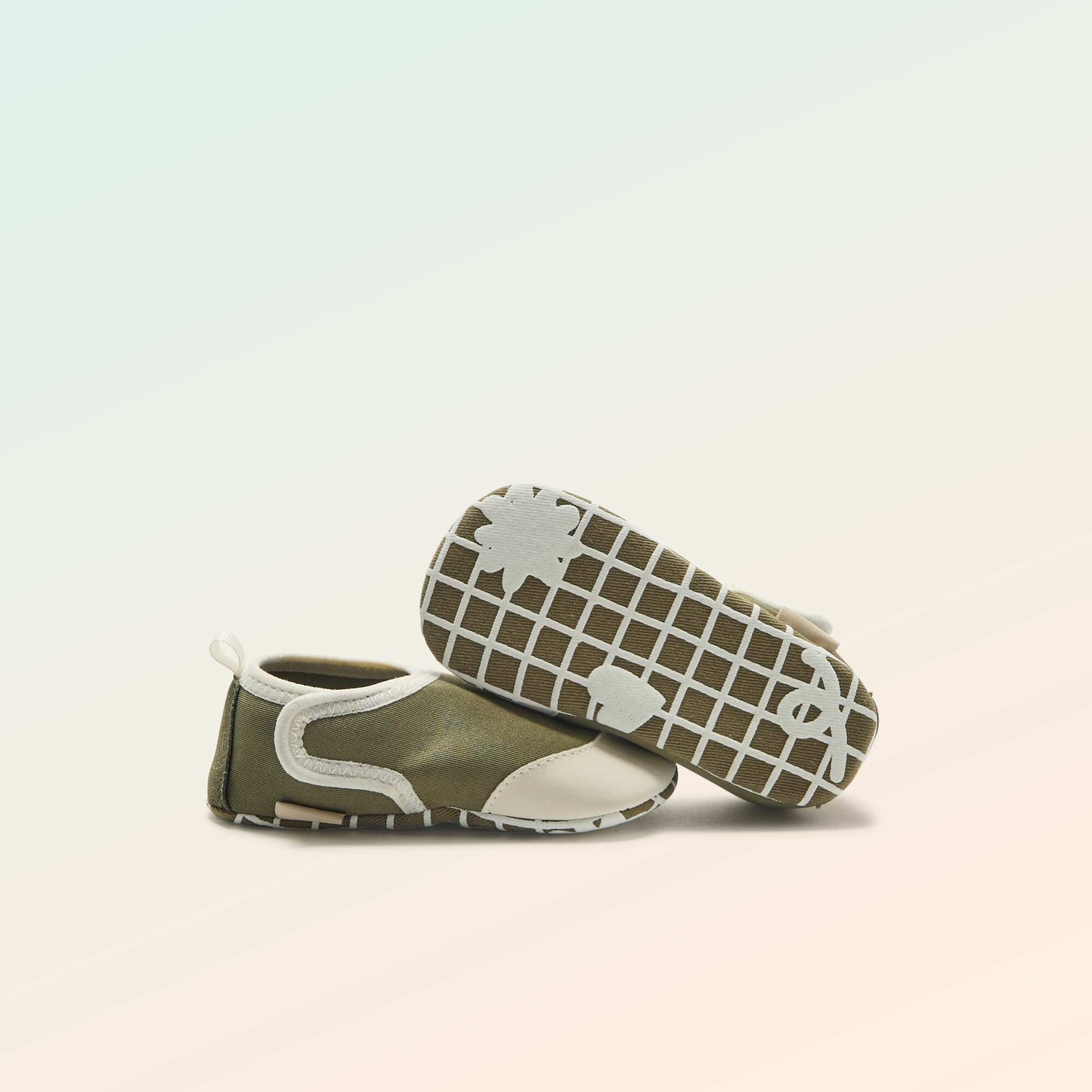 Chaussons motricité 2 '4 pattes' - Kitchoun VERT
