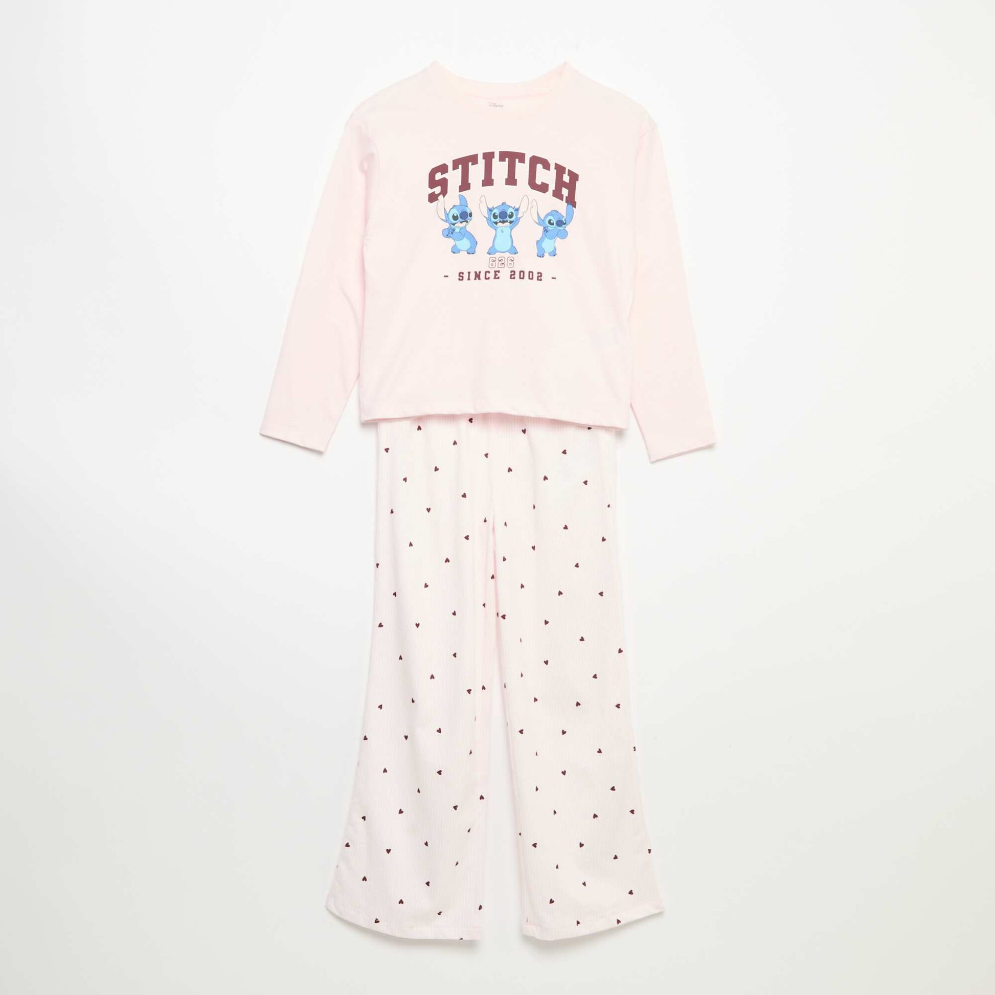 Pyjama 'Disney' en jersey - 2 pièces : T-shirt à manches longues + pantalon ROSE
