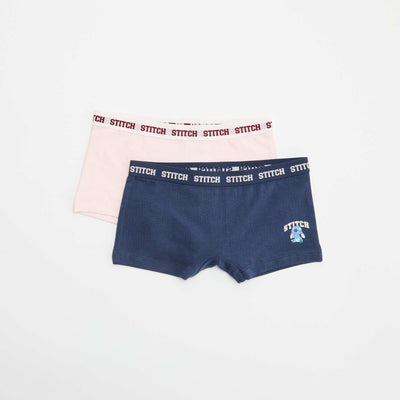 Lot de 2 shortys 'Disney' 'Stitch' ROSE