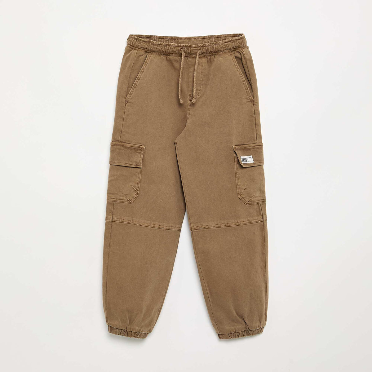 Pantalon forme jogging MARRON