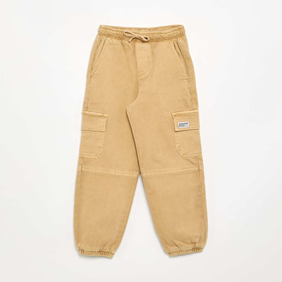 Pantalon forme jogging BEIGE