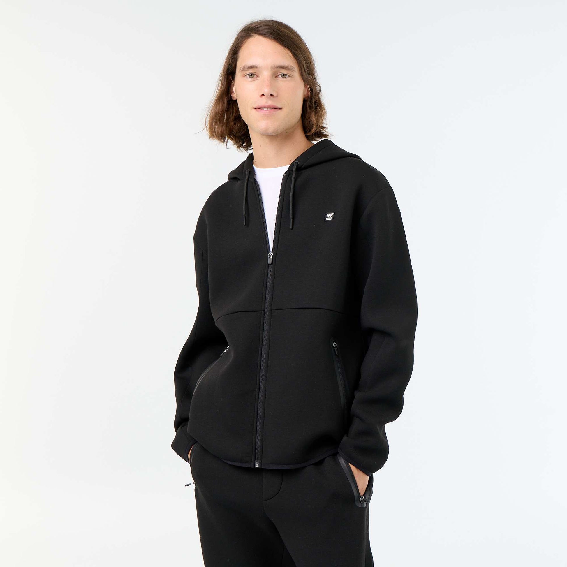 Sweat type néoprène à capuche NOIR