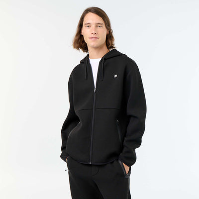 Sweat type néoprène à capuche NOIR