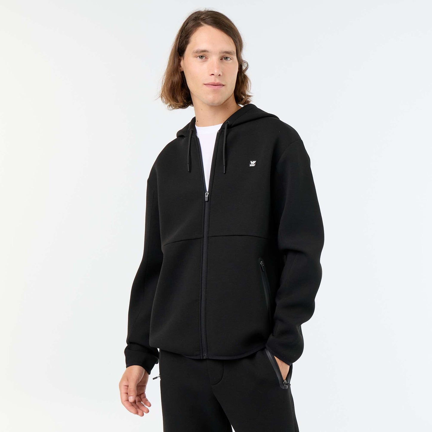 Sweat type néoprène à capuche NOIR