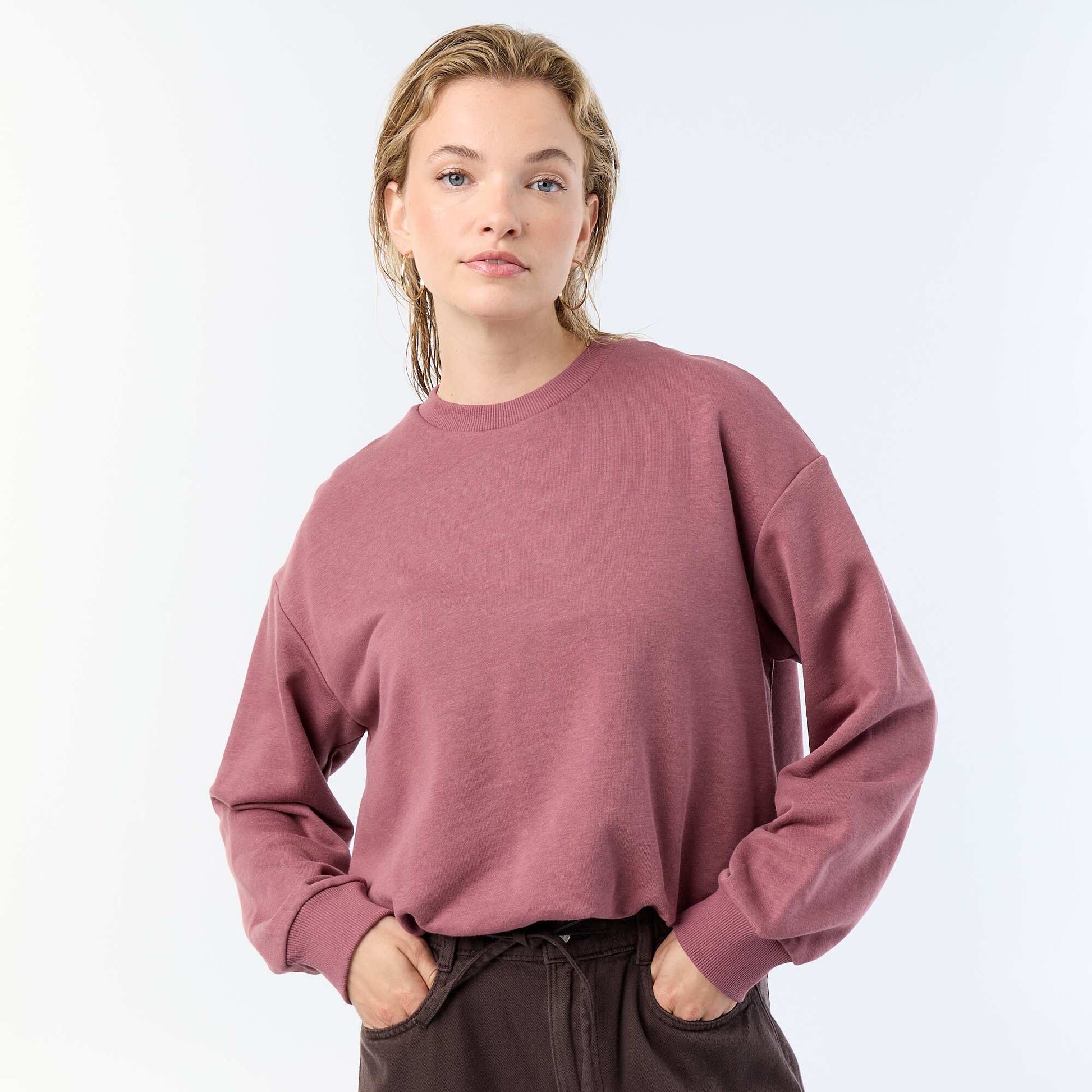 Sweat boule en french terry ROSE