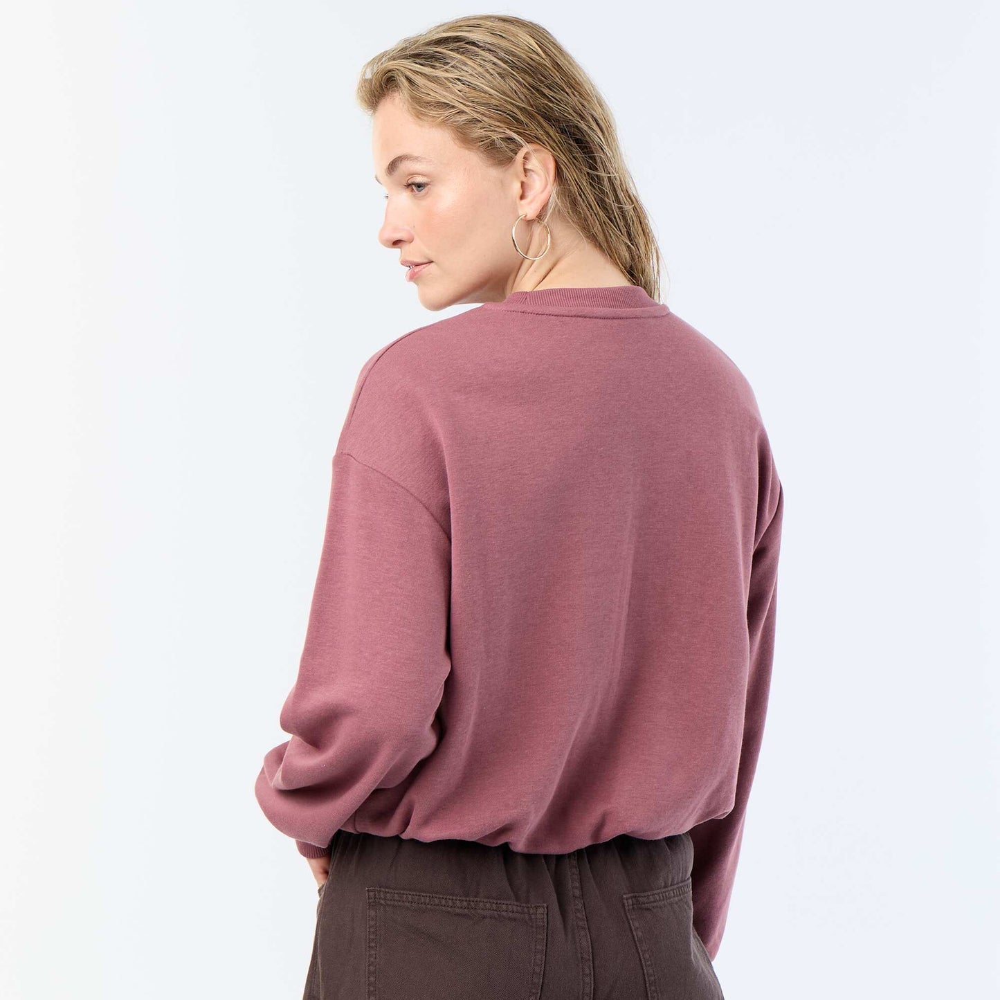 Sweat boule en french terry ROSE