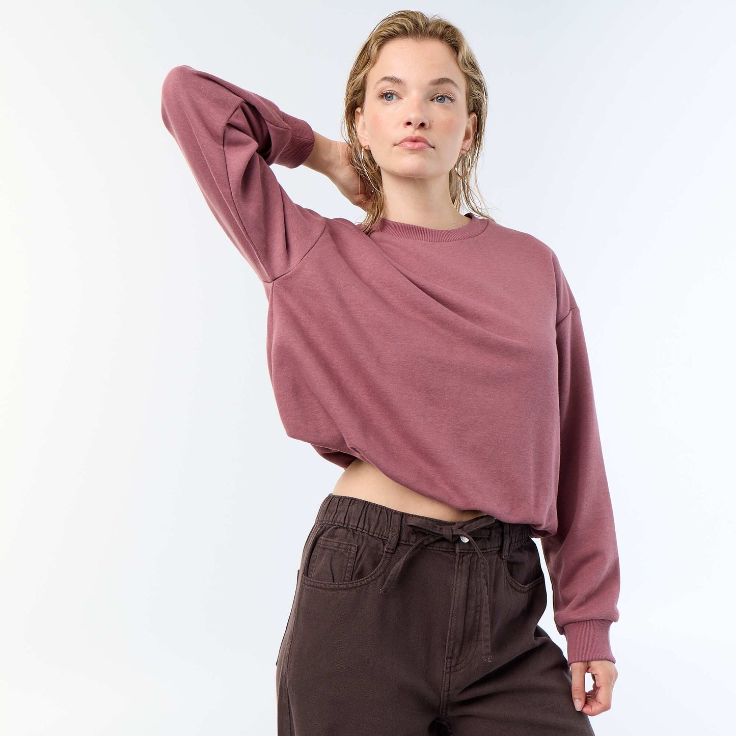 Sweat boule en french terry ROSE