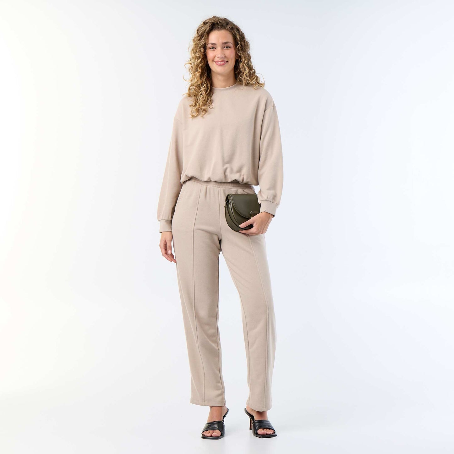 Sweat boule en french terry BEIGE